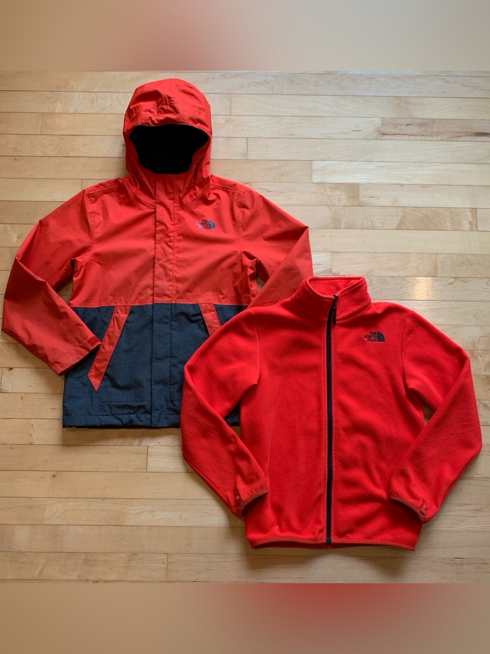 The North Face Boys Vortex Triclimate 3-in-1 Jacket Size 10/12 Red Winter Coat